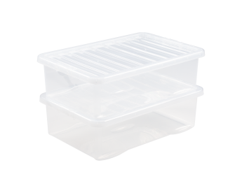 Crystal 32L U/bed Box & Lid Clear - 10860 - What More UK