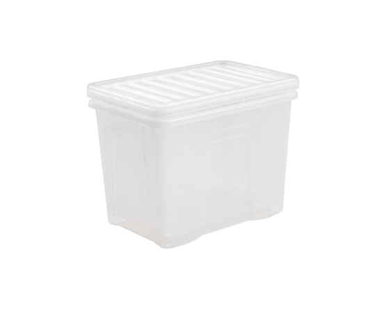 Crystal 80L Box & Lid Clear - 11315 - What More UK