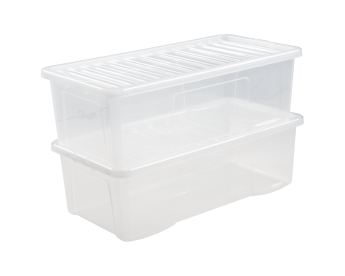 Crystal 62L Box & Lid Clear - 11495 - What More UK