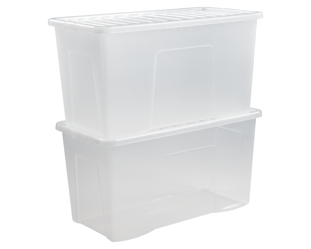 Crystal 110L Box & Lid Clear - 11500 - What More UK