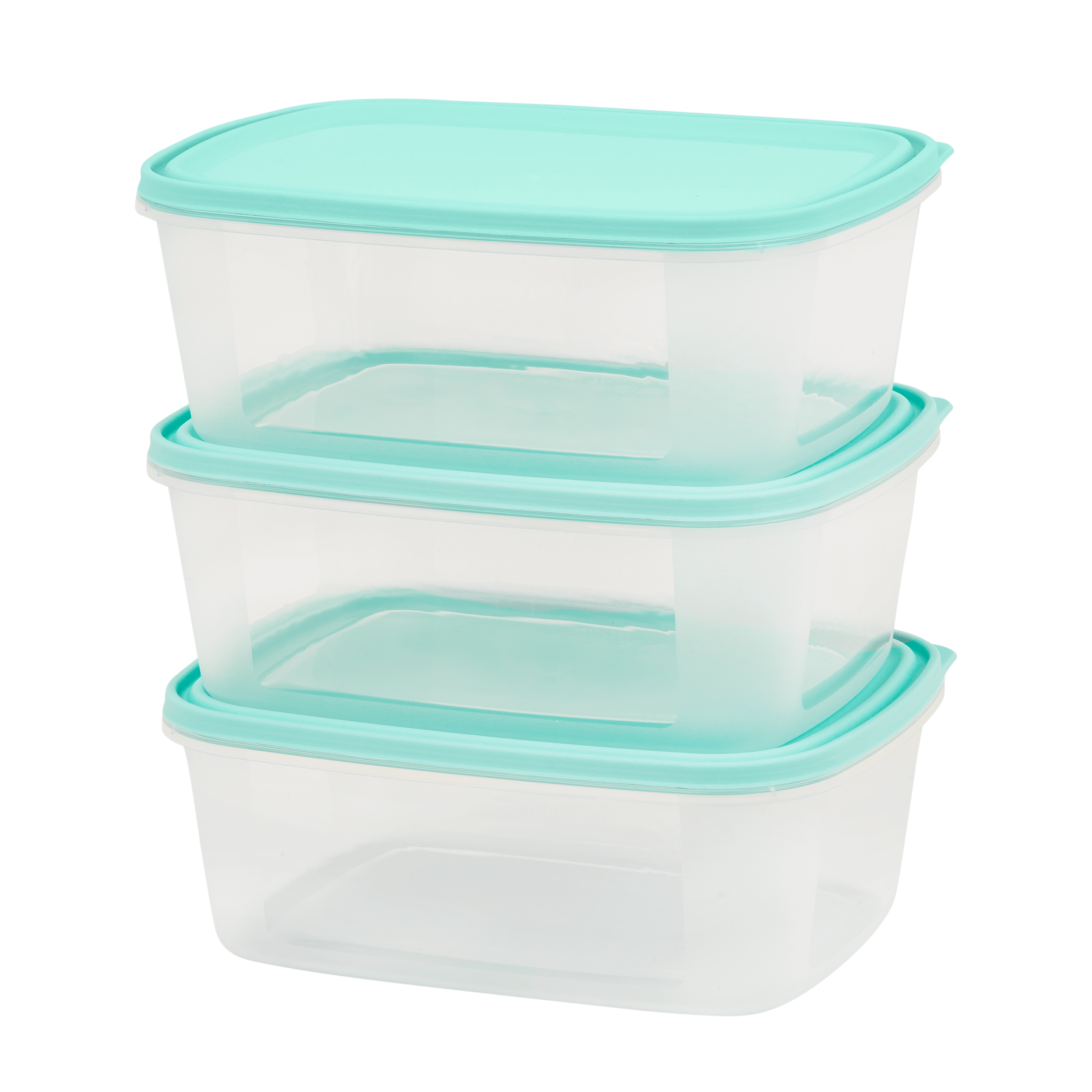 Set 3 Everyday 2L Food Box & Lid Clear/Assorted - 35825 - What More UK