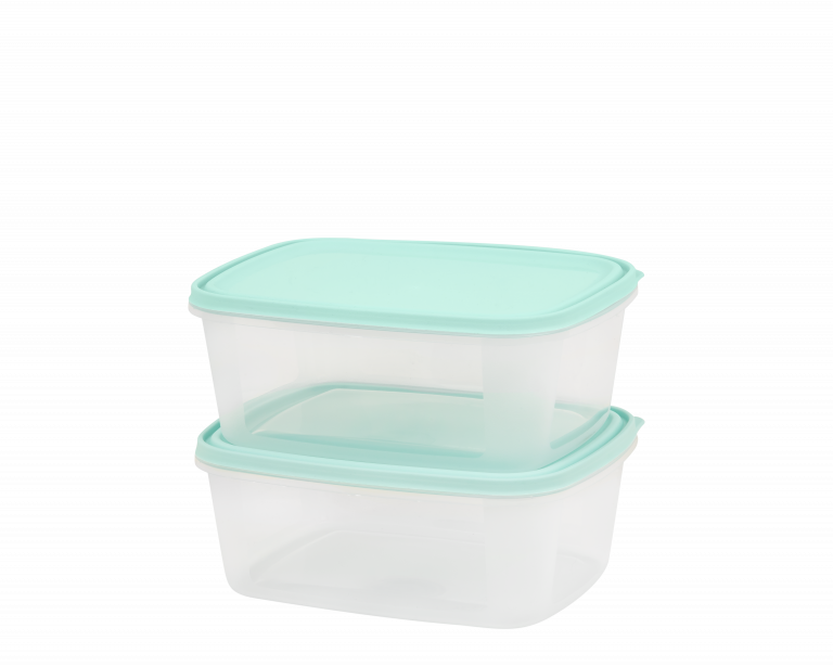 Set 2 Everyday 3L Food Box & Lid Clear/Assorted - 35850 - What More UK