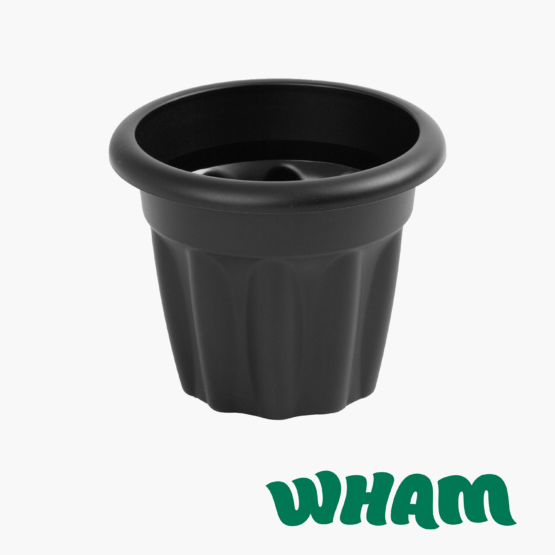 Vista 25cm Planter Round Black