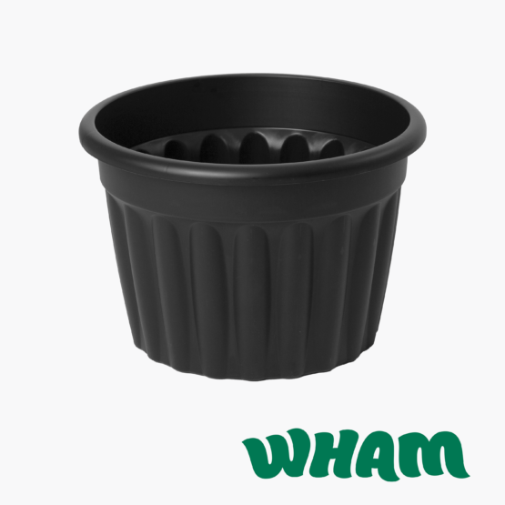 Vista 60cm Planter Round Black